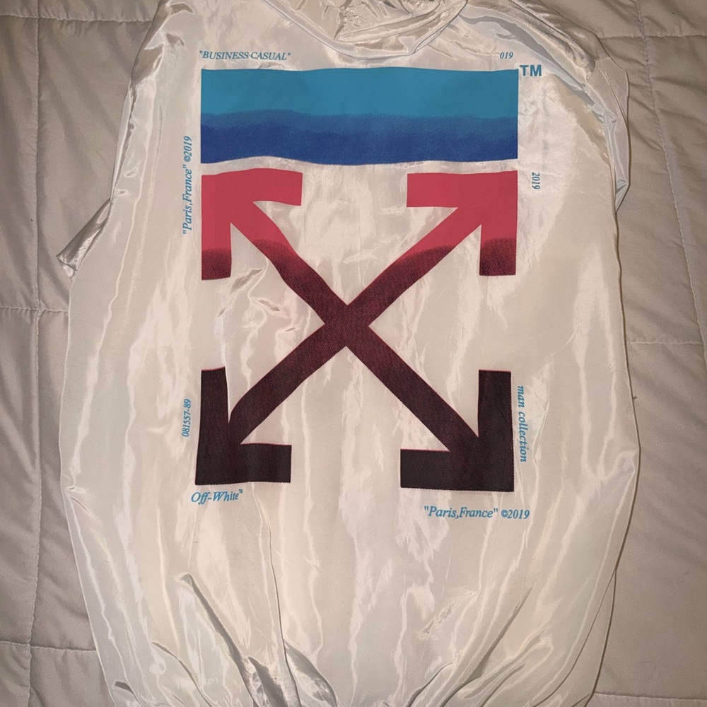 Off-White Multicolor Striped Jacket - image 2